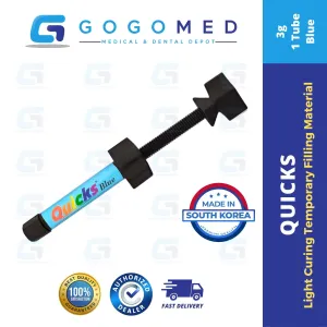 Quicks - Light Curing Temporary Filling Material (Packable) - 3g per Tube