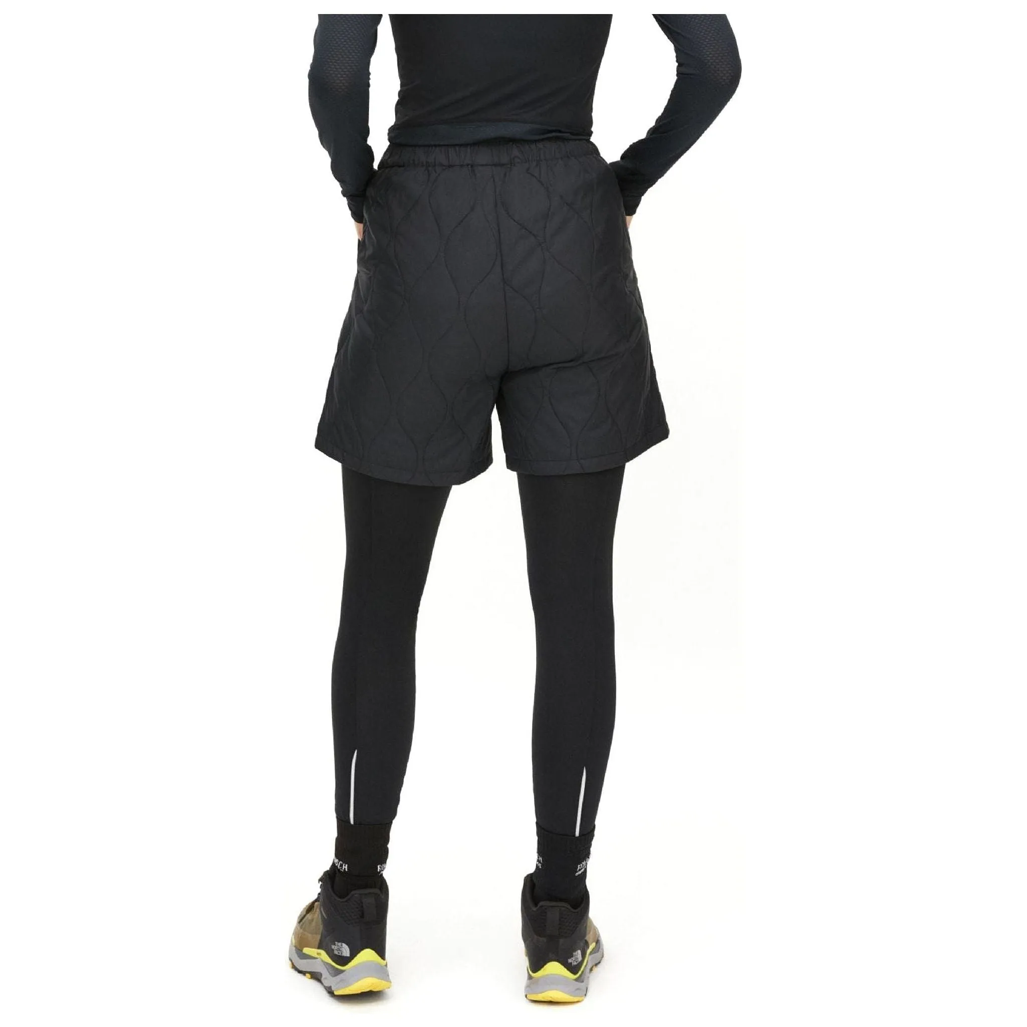Quilted Shorts, Black