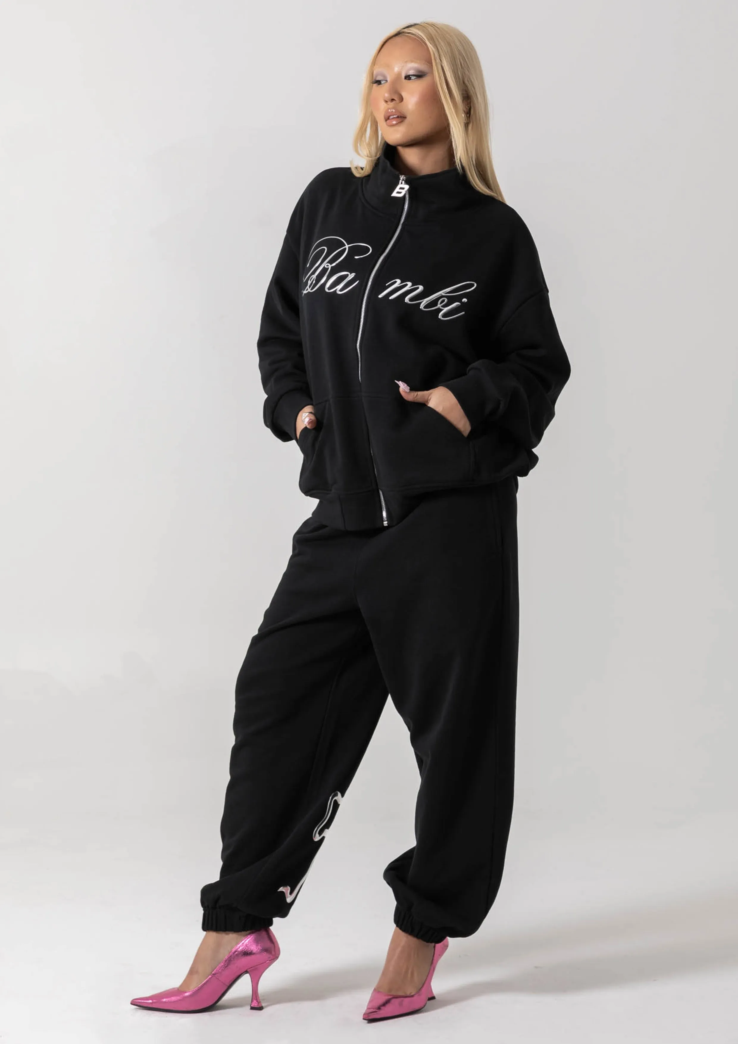 REMI TRACK PANT - BLACK