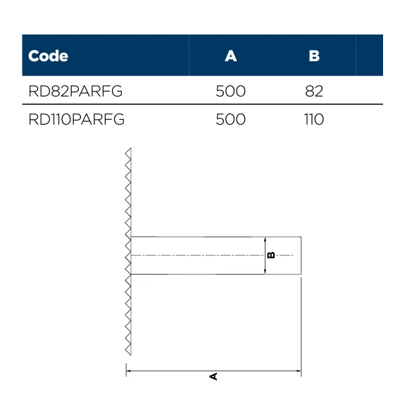 Restec GRP Fibreglass Horizontal Drain Outlet