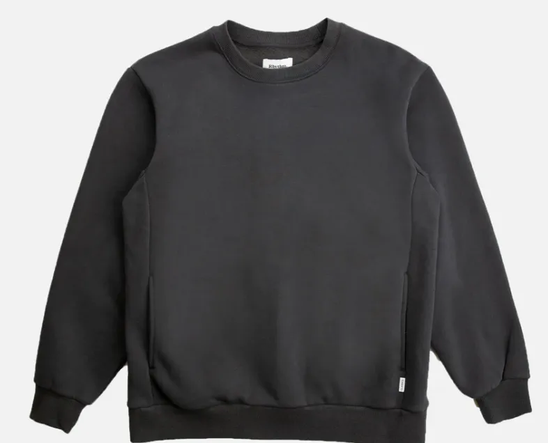 RHYTHM CLASSIC FLEECE CREW - VINTAGE BLACK