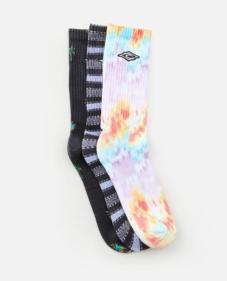 Rip Curl Art Crew Sock 3 Pack