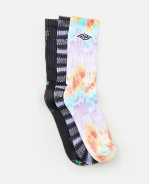 Rip Curl Art Crew Sock 3 Pack