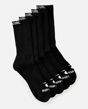 Rip Curl Brand Crew Sock 5 Pack