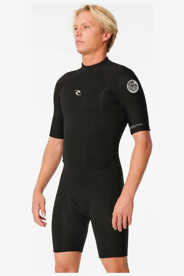 RIP CURL DAWN PATROL 2MM BACKZIP SPRING - BLACK