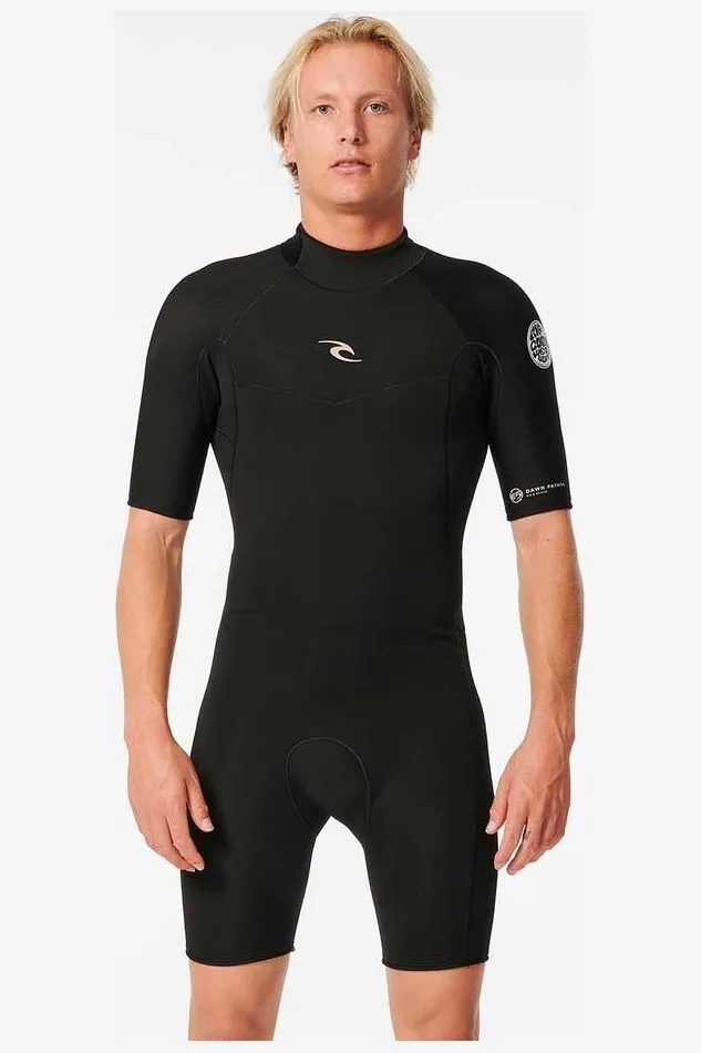 RIP CURL DAWN PATROL 2MM BACKZIP SPRING - BLACK