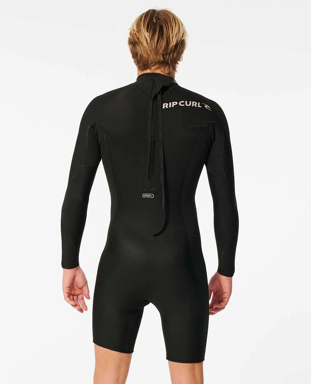 RIP CURL DAWN PATROL LONG SLEEVE BACK ZIP SPRING - BLACK