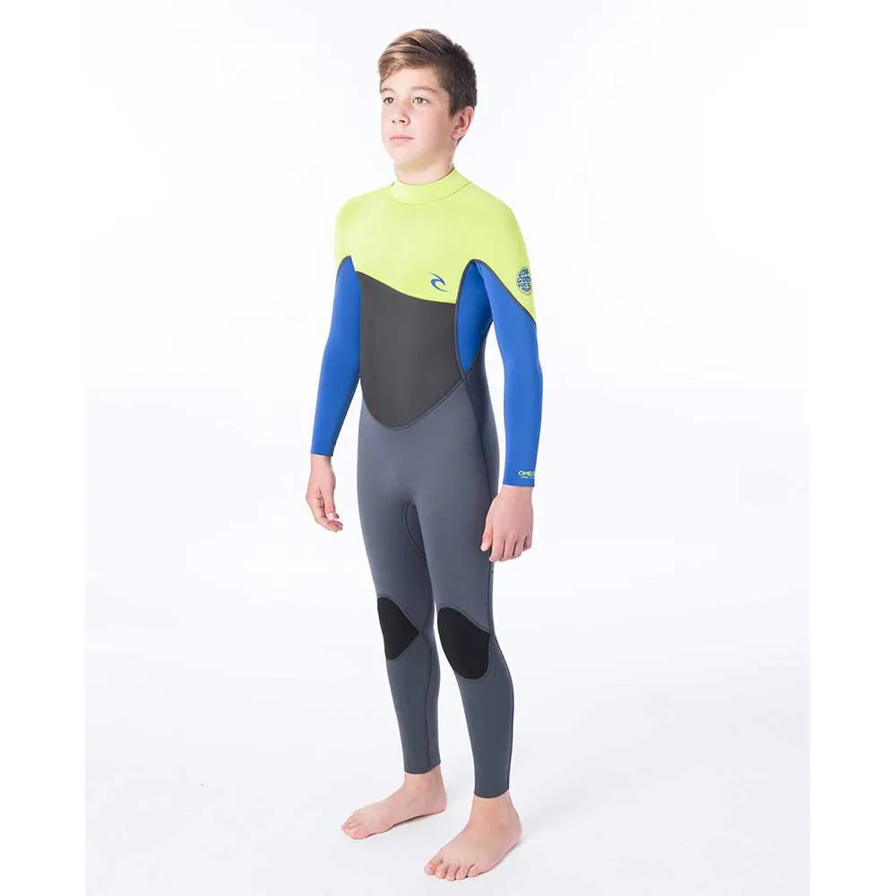 Rip Curl Junior Omega 5/3mm Back Zip Winter Wetsuit  - Neon Lime