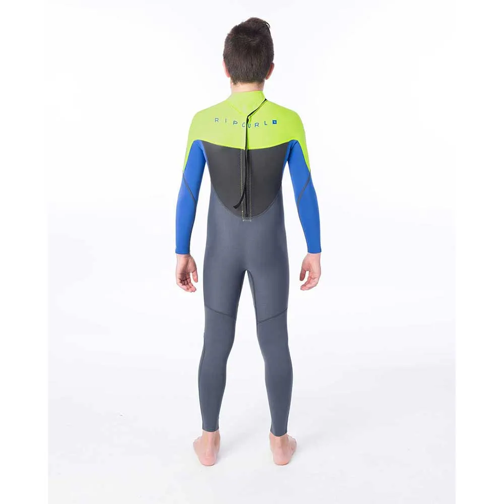 Rip Curl Junior Omega 5/3mm Back Zip Winter Wetsuit  - Neon Lime
