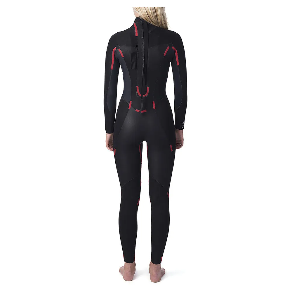 Rip Curl Women's Omega 4/3mm Back Zip Wetsuit - Black