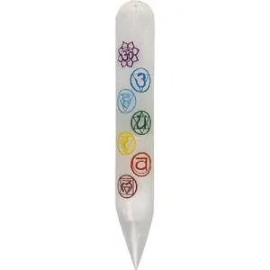 Rocks Selenite 6" Chakra Wand