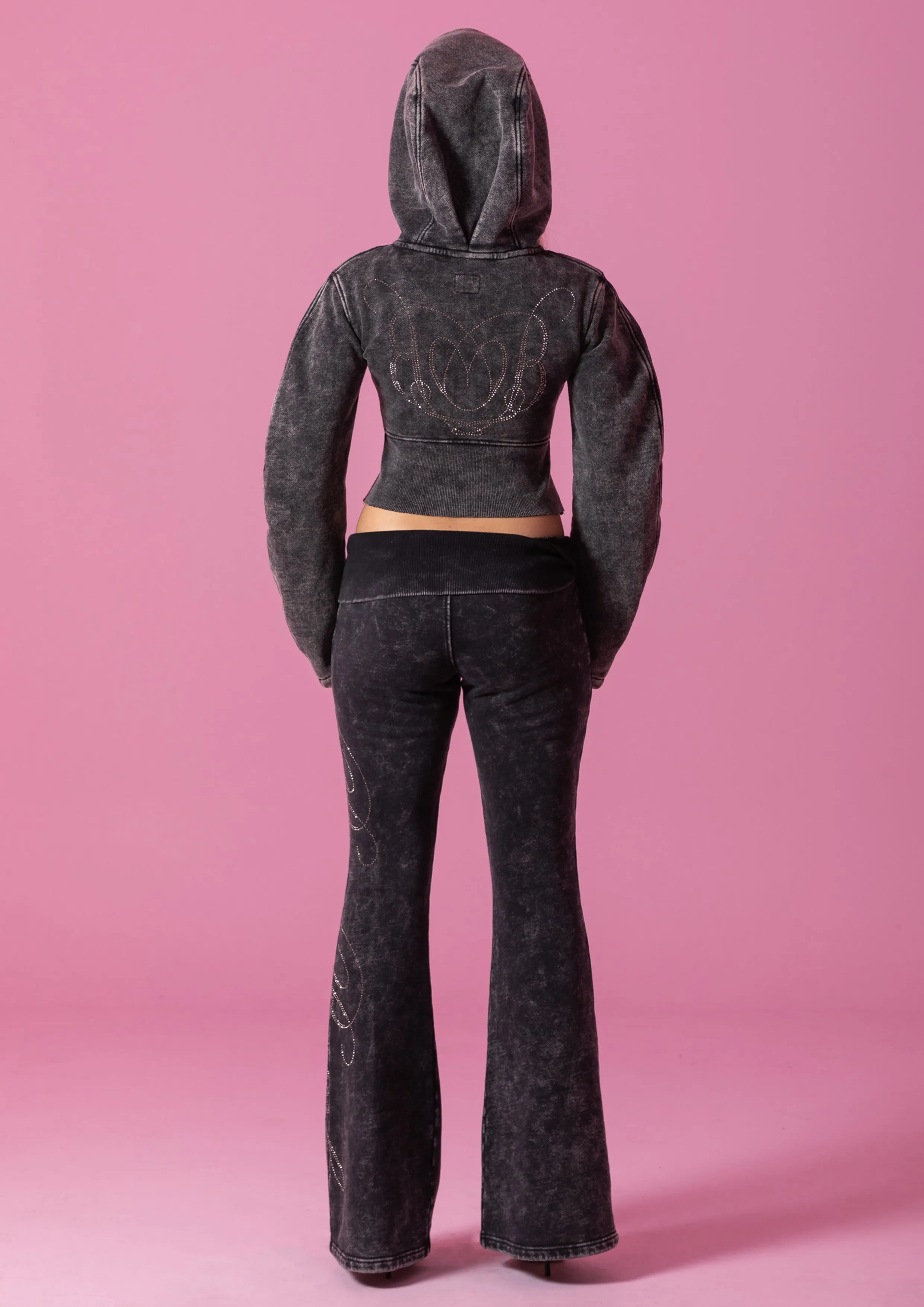 SAMANTHA TRACK PANT - STONE WASH