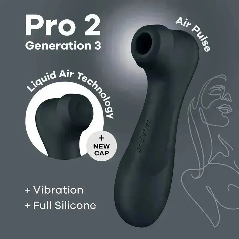 Satisfyer Pro 2 Gen 3 Clitoral Stimulator Black