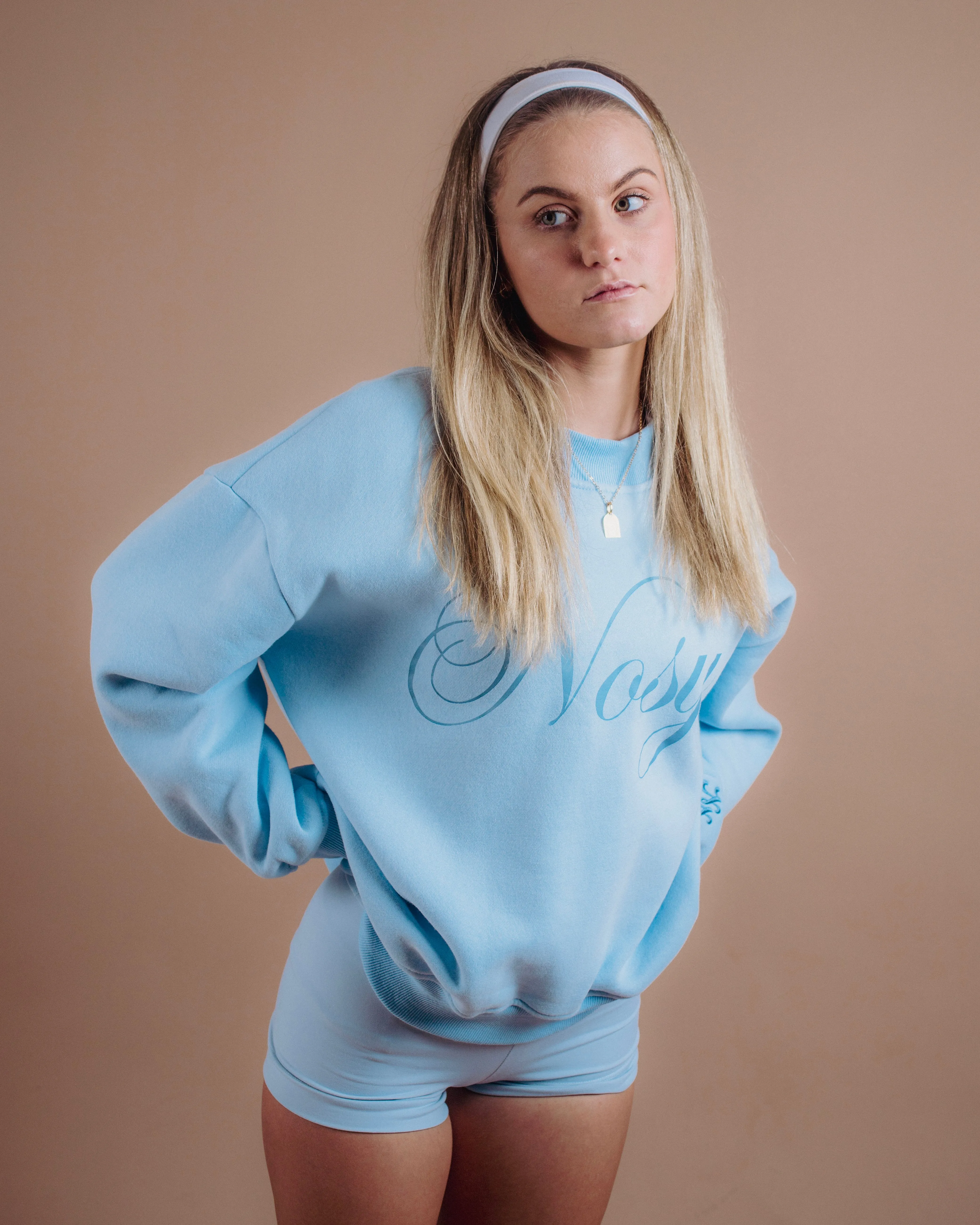 signature sweatshirt - sky