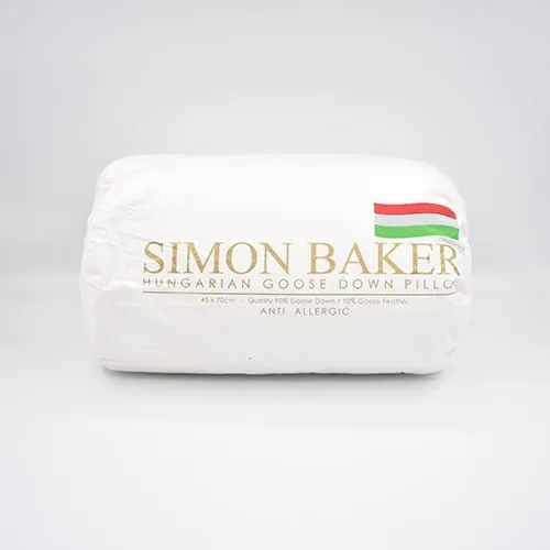 Simon Baker Hungarian Goose Down Pillows 90% Down/10% Feather