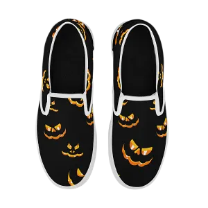 Spooky Pumpkin Mass Cast Slip On Shoes