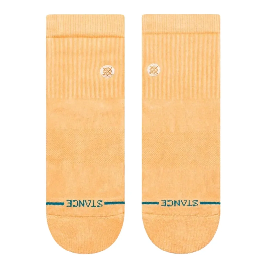 Stance Icon Washed Quarter Socks - Peach