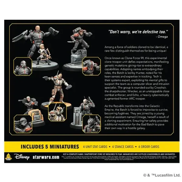 Star Wars: Shatterpoint - Clone Force 99 (Bad Batch Squad Pack)