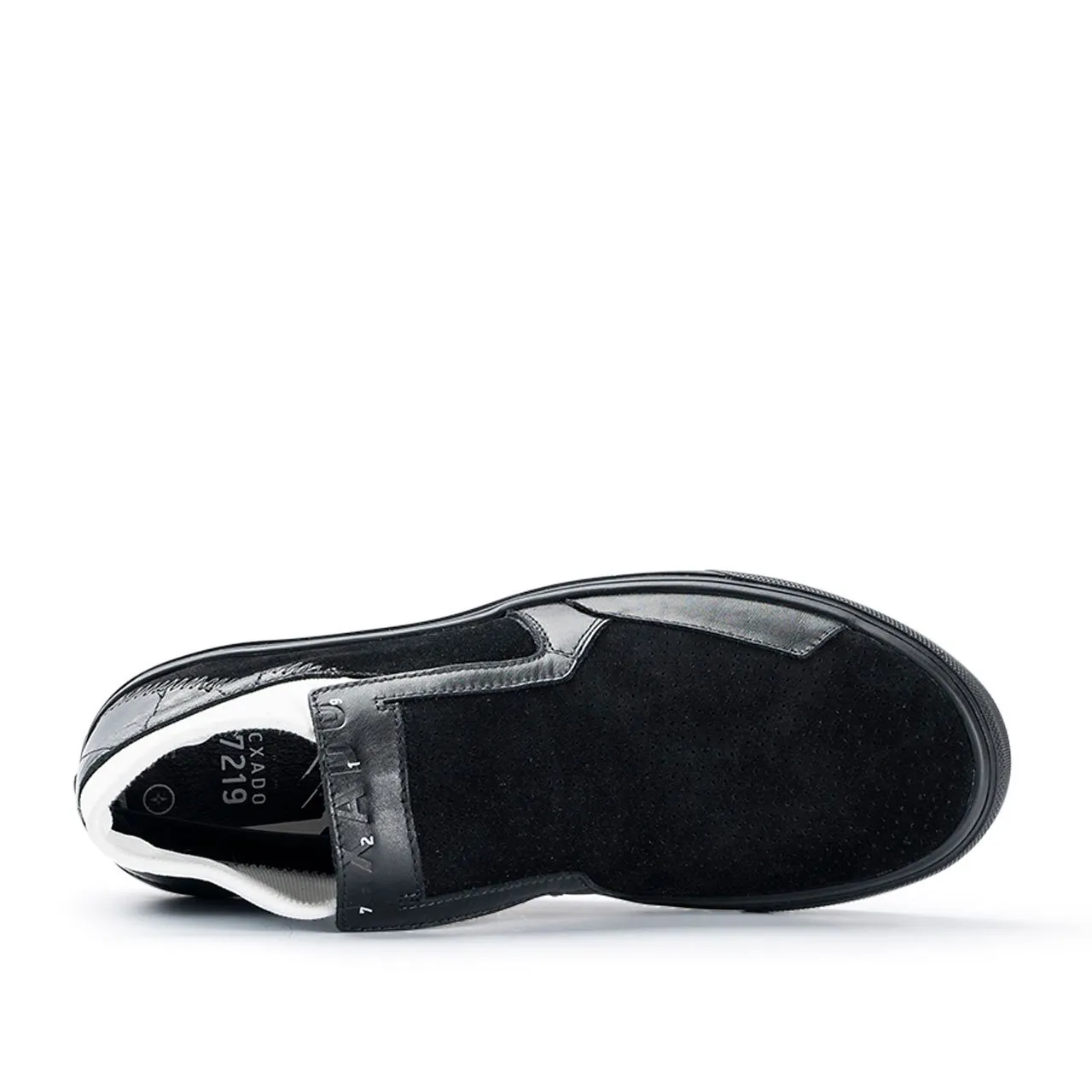 stone island shadow project slip-on mid leather (black)