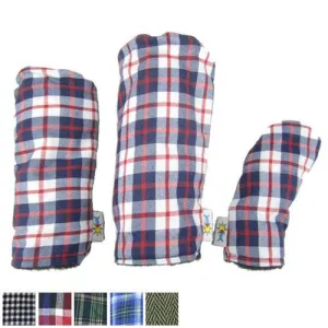 Sunfish Tartan Golf Headcover Fairway Black/White Houndstooth