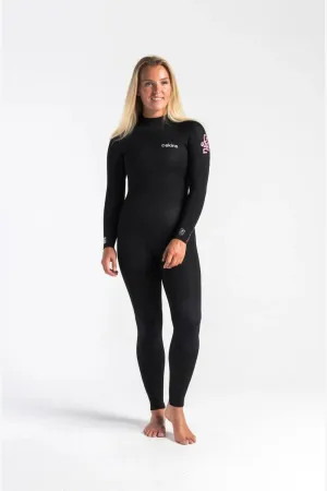 SURFLITE 3:2 WOMENS GBS BACKZIP STEAMER - BK/HR/RS