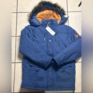 TANMING WOMENS WINTER COAT WITH HOOD FAUX FUR *NEW
