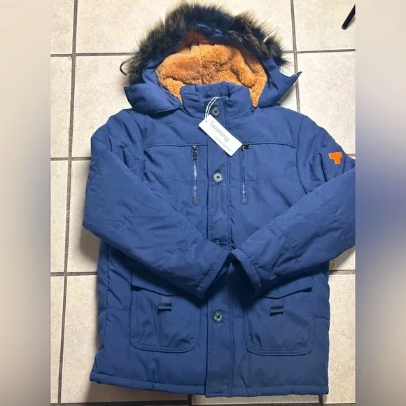 TANMING WOMENS WINTER COAT WITH HOOD FAUX FUR *NEW