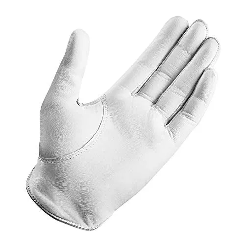 TaylorMade 2019 Kalea Women's Golf Glove, White/Gray, Worn on Left Hand, Large
