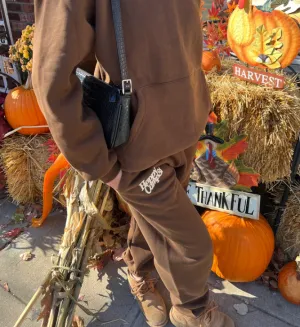 The Happy Camp3r Puff Series Sweatpant in Chestnut Brown