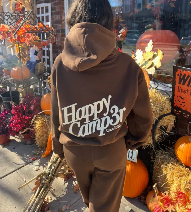 The Happy Camp3r Puff Series Sweatpant in Chestnut Brown