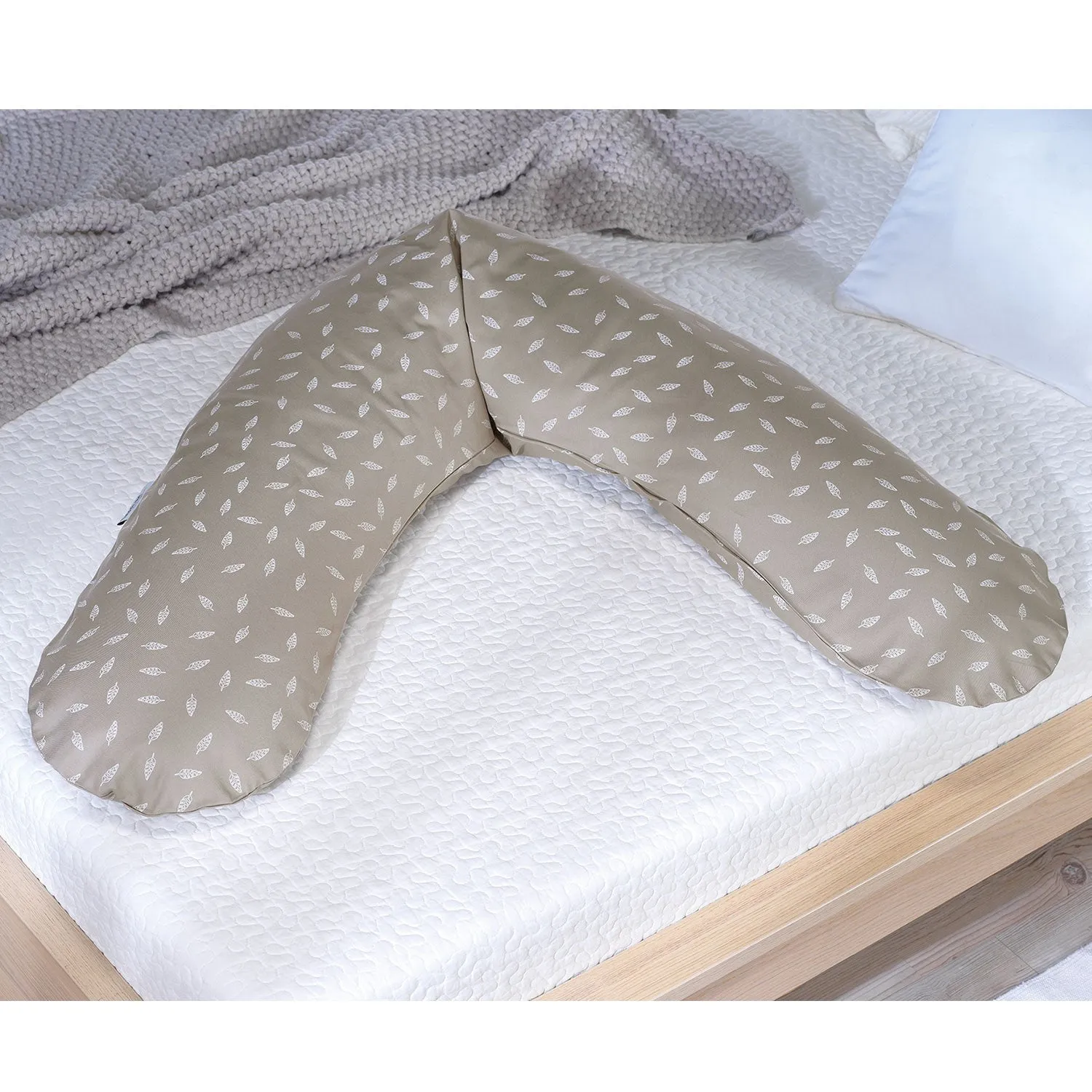 Theraline The Original Pillow incl. Cover - Dancing Leaves Taupe