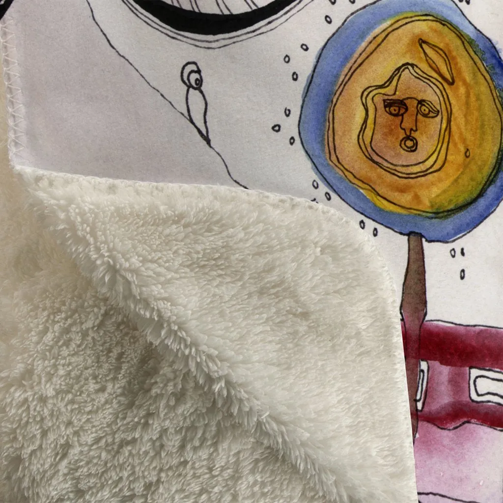 Thick Sherpa Fleece Blanket 'The Gift'