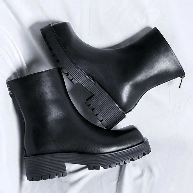 Thick Soled Platform Men's Boots