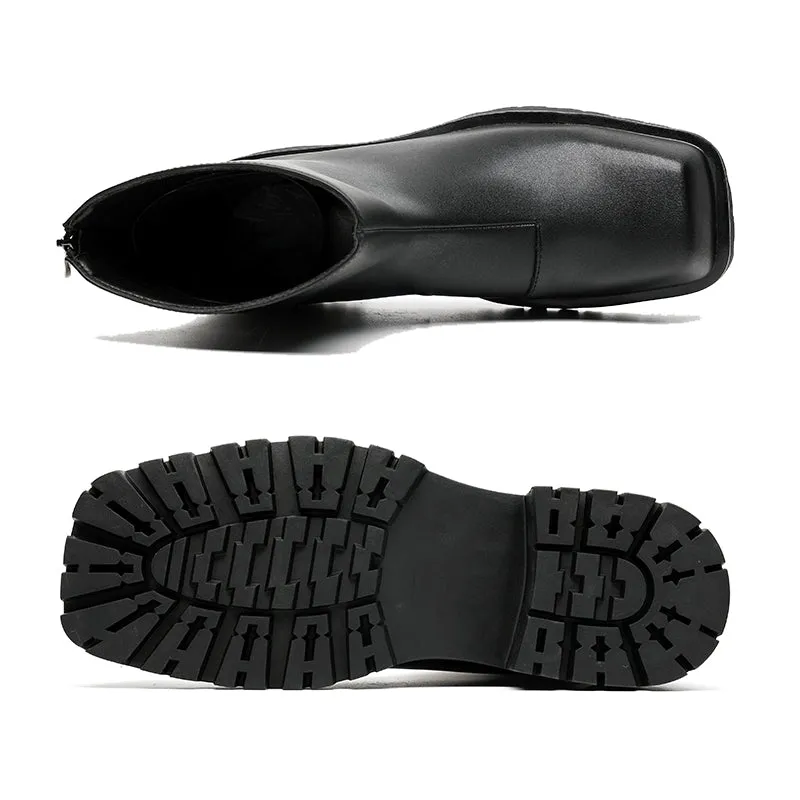 Thick Soled Platform Men's Boots