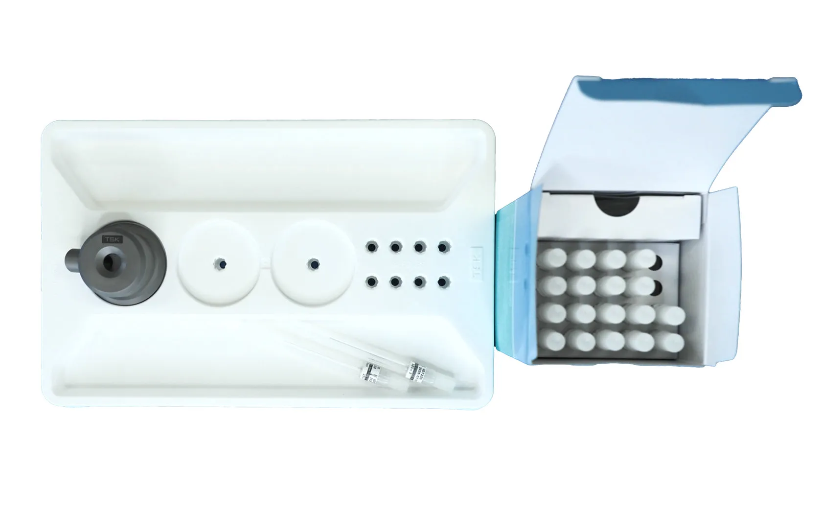 TSK Professional Bundle - 1 Box of Steriglide Cannulas, 1 Needle Holder and 1 Treatment Tray