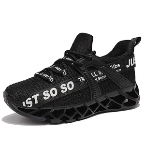 UMYOGO Kids Tennis Shoes, Black