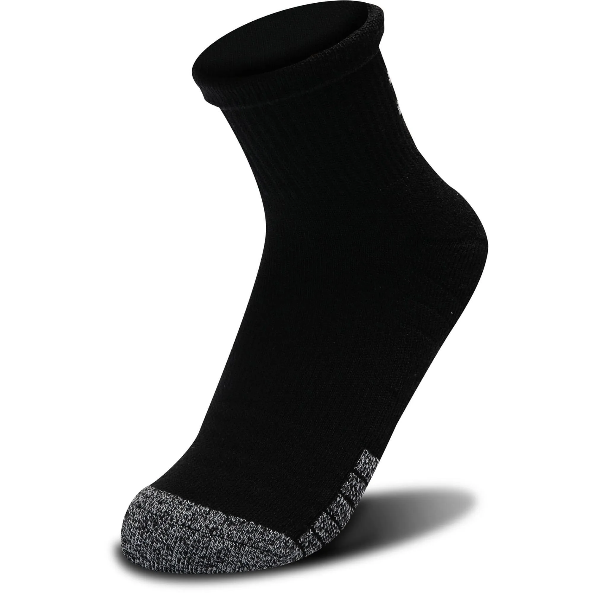 Under Armour HeatGear Quarter (3 Pack) Socks - Black