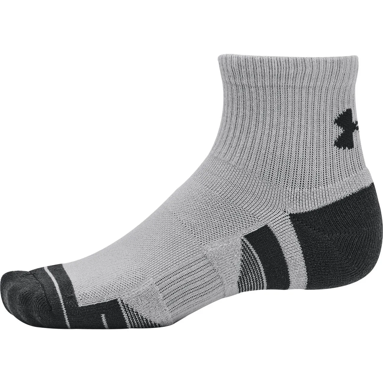 Under Armour Performance Tech (3 Pack) Quarter Socks - Grey