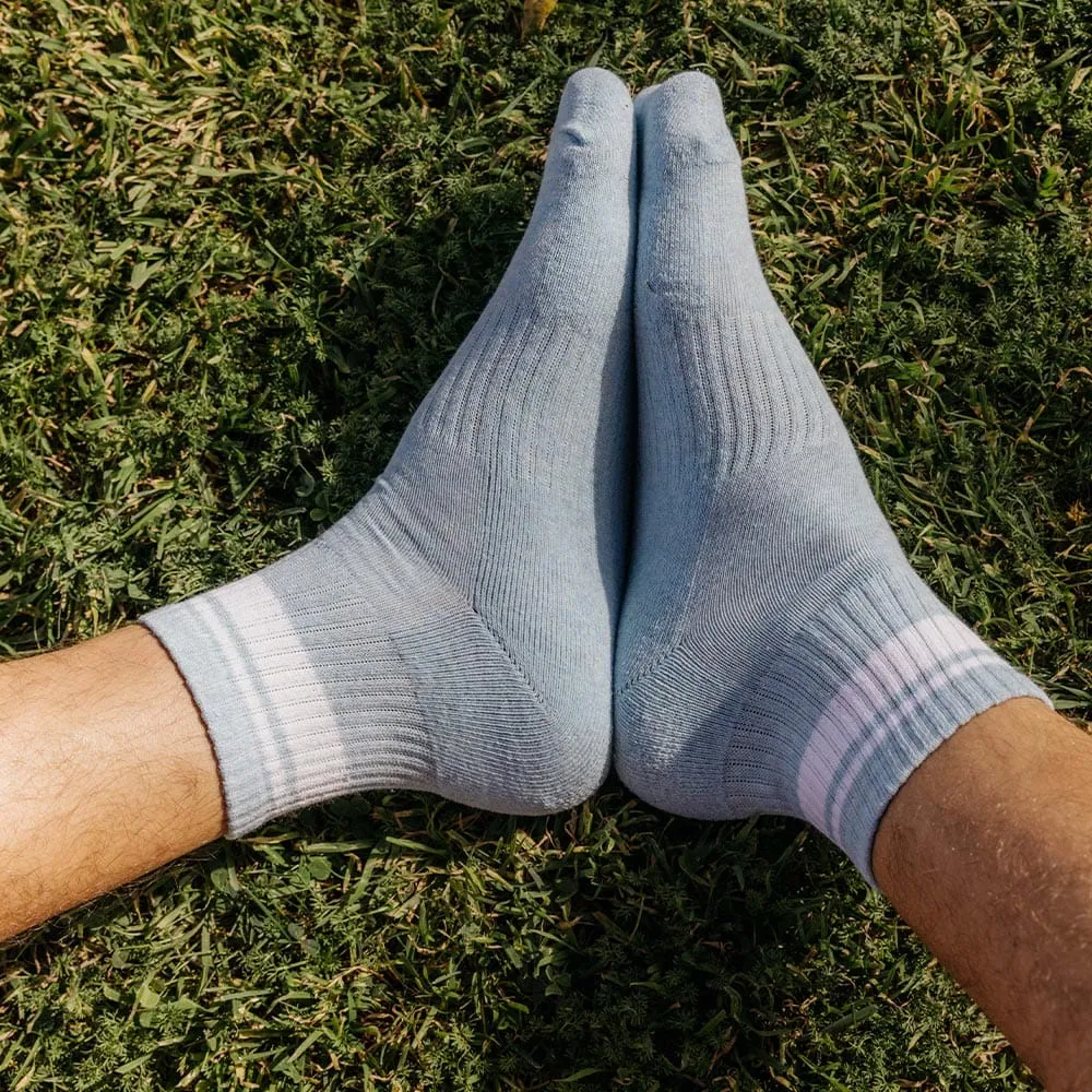 Unisex - Show-Off Mini Crew Sock - Light Blue