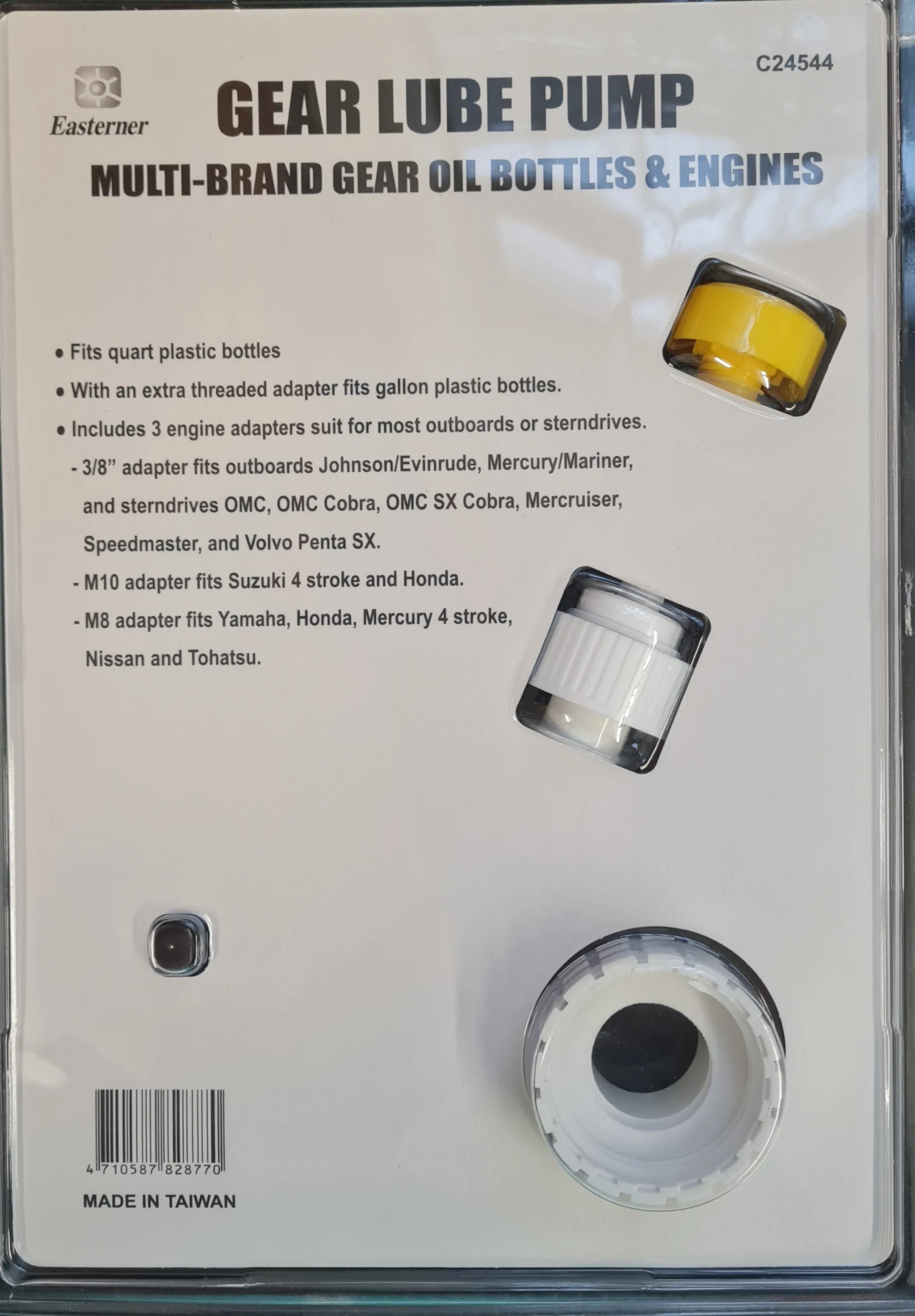 UNIVERSAL Gearbox GEAR LUBE / OIL FILLING PUMP FOR OUTBOARD & STERNDRIVE FOR  1 L  AND 10 L BOTTLE