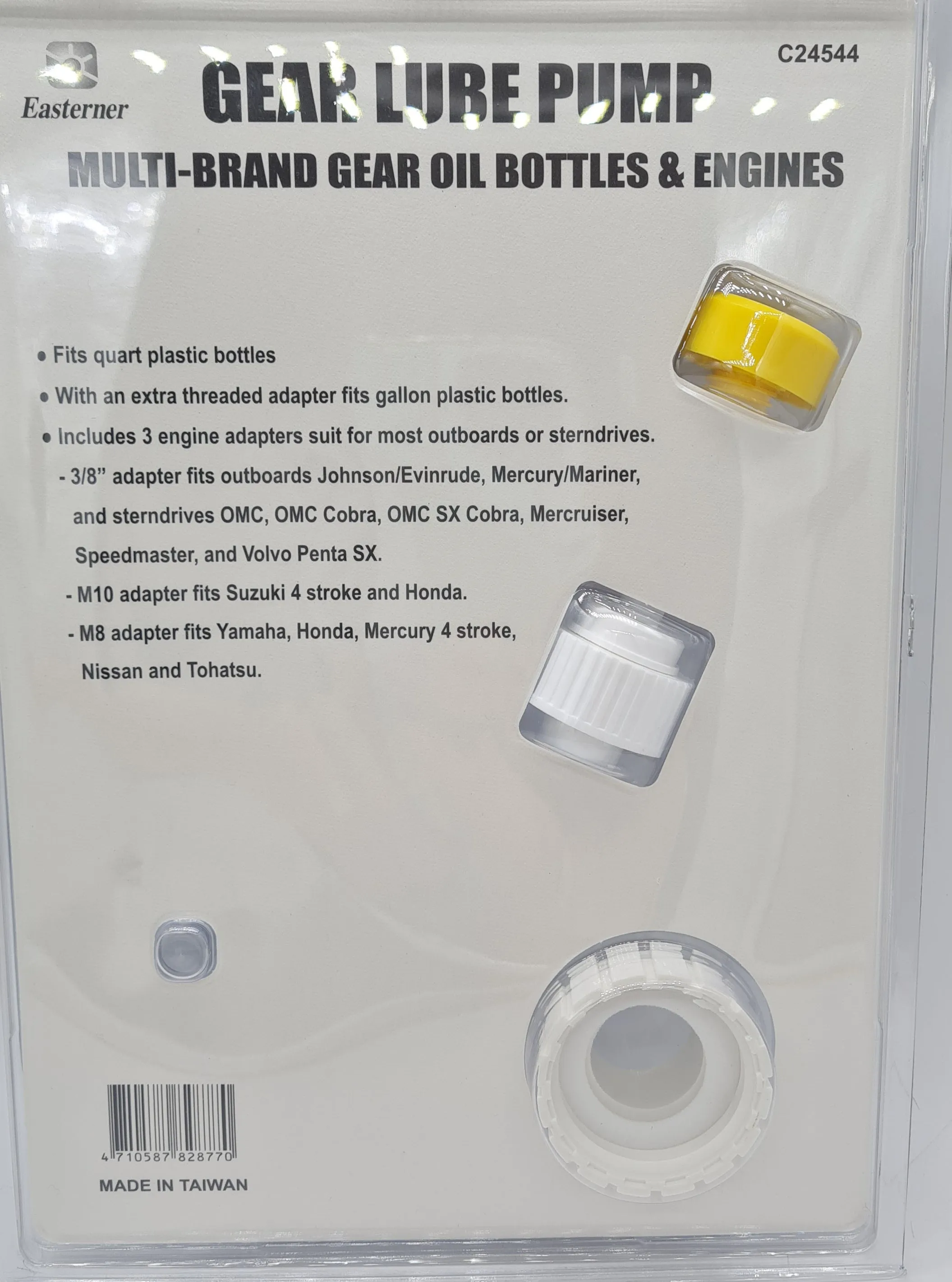 UNIVERSAL Gearbox GEAR LUBE / OIL FILLING PUMP FOR OUTBOARD & STERNDRIVE FOR  1 L  AND 10 L BOTTLE