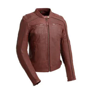 Veloce - Women's Perforated Motorcycle Leather Jacket