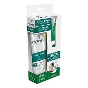 Vets Best Dental Care Kit For Dogs - Brush & Gel
