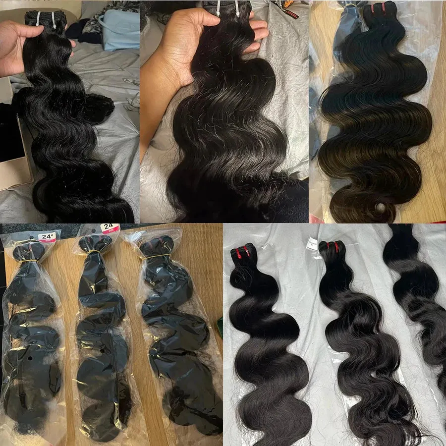 Vietnamese Raw Hair Bundles Thick Body Wave Hair Extensions