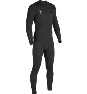 Vissla 7 Seas Power Seam 4/3 Chest Zip Full Wetsuit  - Black