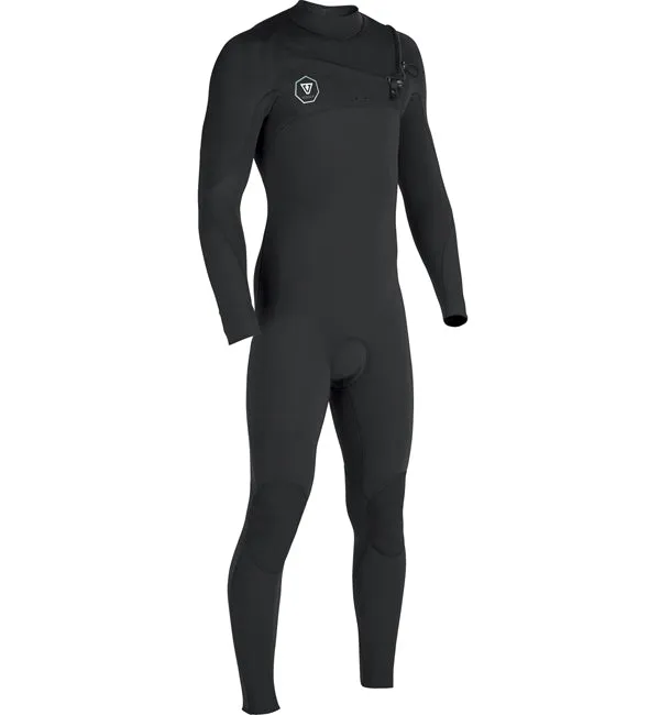 Vissla 7 Seas Power Seam 4/3 Chest Zip Full Wetsuit  - Black