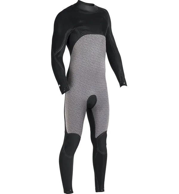 Vissla 7 Seas Power Seam 4/3 Chest Zip Full Wetsuit  - Black