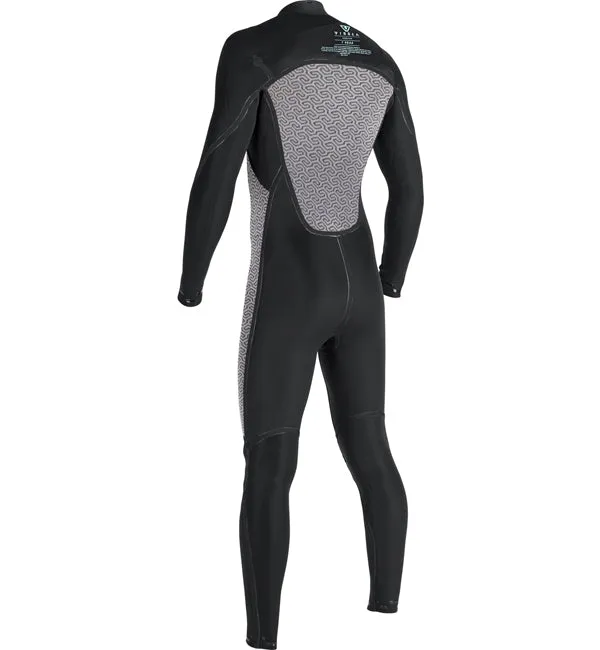 Vissla 7 Seas Power Seam 4/3 Chest Zip Full Wetsuit  - Black