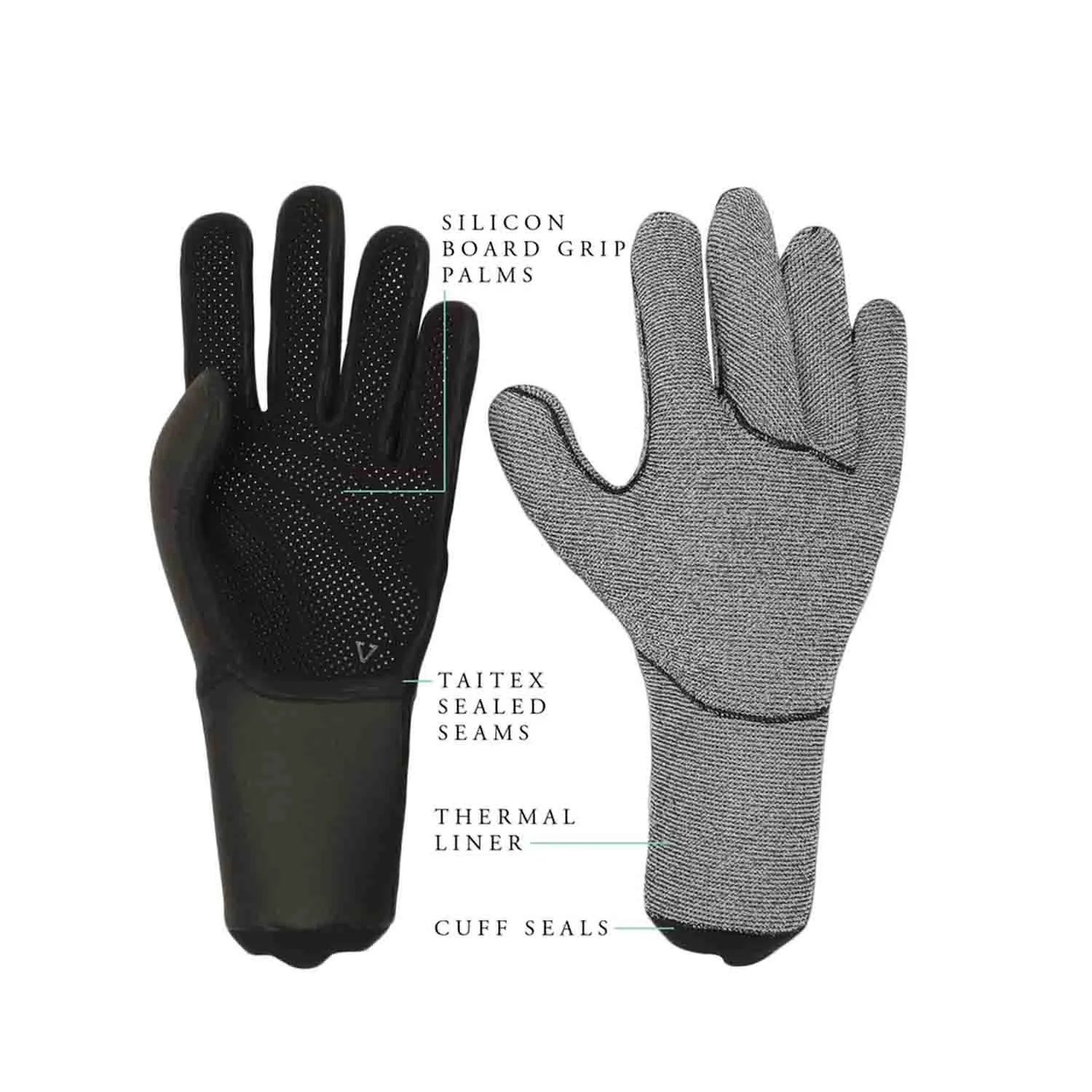 Vissla Seven Seas 5 Finger 3mm Gloves