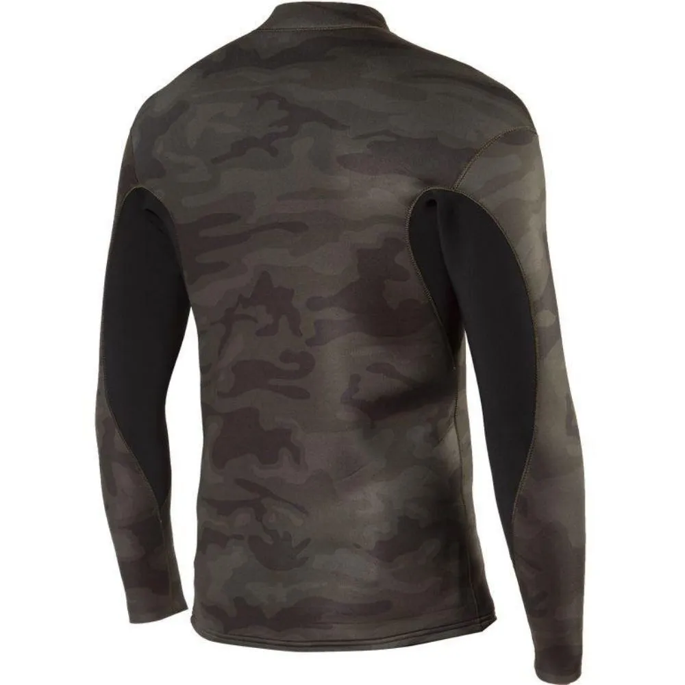 VISSLA SOLID SETS 2MM FRONT ZIP JACKET CAMO
